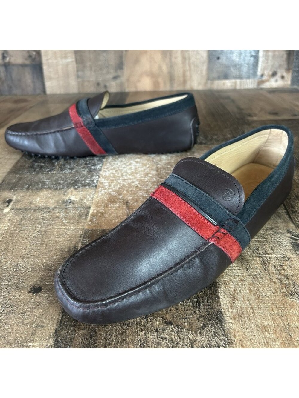 Tods Italy Loafer Slip On Driving Shoes Mens 10